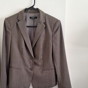 Brown Blazer with Button Closure